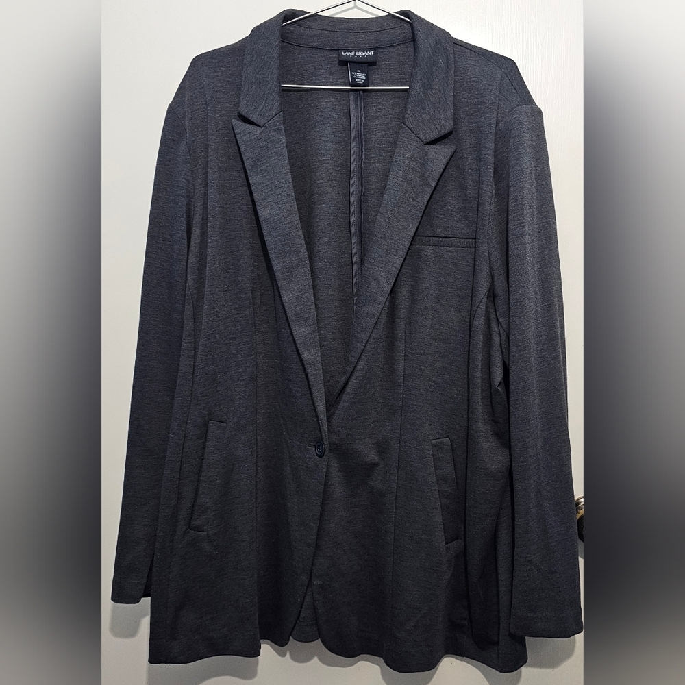 Lane Bryant - Women's Dark Gray One Button Blazer - Size 26